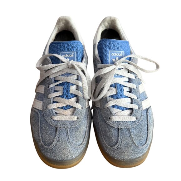 Adidas Gazelle Indoor Suede Sneaker Blue Fusion 6.5 Blokette Gum Sole Soccer - Picture 6 of 14